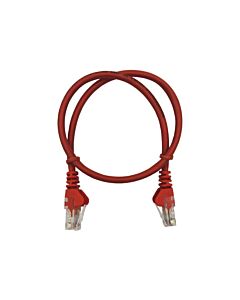 50cm UTP Cat5e Flylead Red - (10 Per Pack)