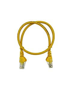 10 Pack - 50cm UTP Cat5e Flylead Yellow - (10 Per Pack)