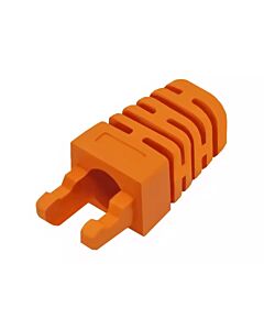 Linkbasic RJ45 Orange Crimp Boot - (50 Per Pack)