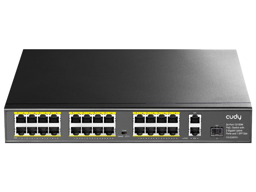 Cudy 26 Port with 24 PoE 290W 2 Gigabit 1SFP Combo Switch