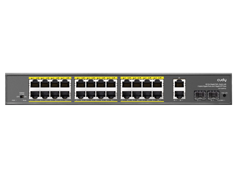 Cudy 24 Port Gigabit PoE 280W 2 Gigabit 2SFP Switch 