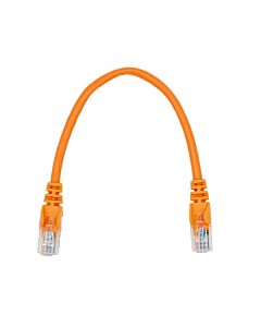 22cm UTP Cat5e Flylead Orange - (10 Per Pack)