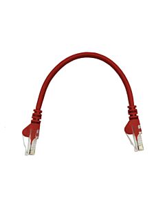 22cm UTP Cat5e Flylead Red - (10 Per Pack)