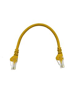 22cm UTP Cat5e Flylead Yellow - (10 Per Pack)