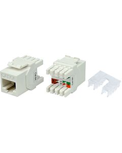 Linkbasic Cat6a UTP Keystone Jack (50 Per Pack)