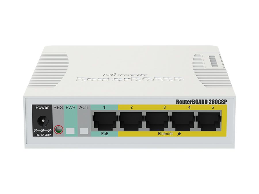 MikroTik SwOS Smart Switch 5 Port Gigabit 1SFP PoE Out