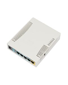 MikroTik 2.4GHz 2.5dBi 5 Port Ethernet WiFi Router 