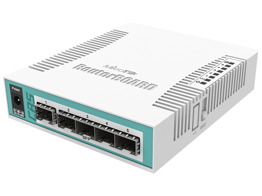 MikroTik Cloud Router Switch 5 Port SFP 1 PoE/SFP Port 