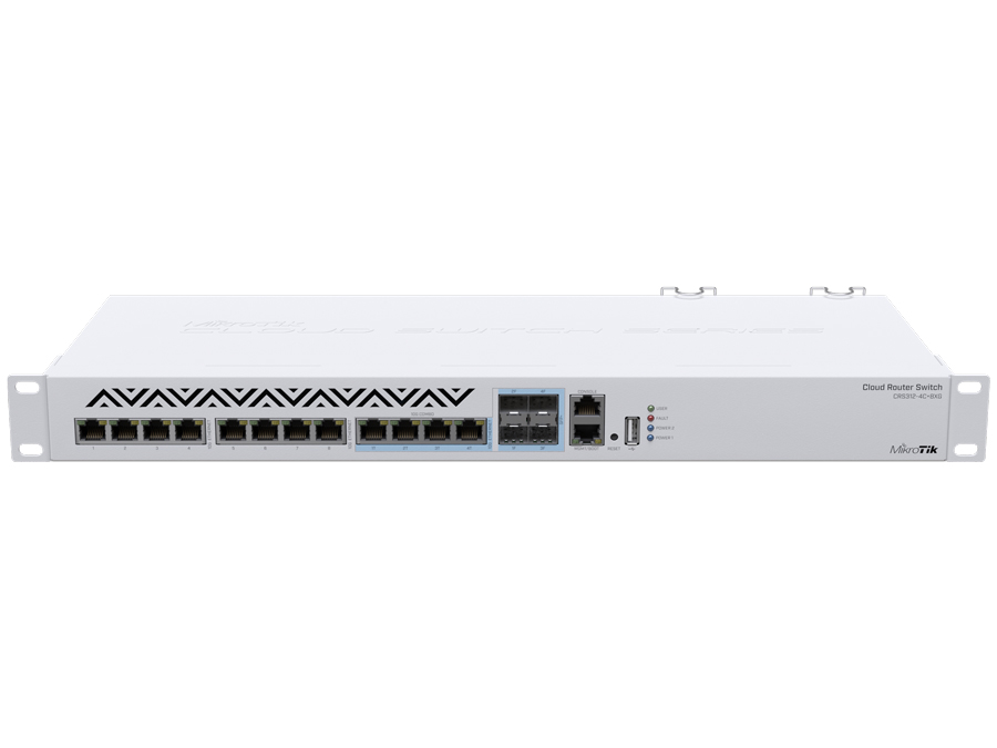 MikroTik Cloud Router Switch 8 Port 10Gbps 4SFP+/10Gbps Ports 