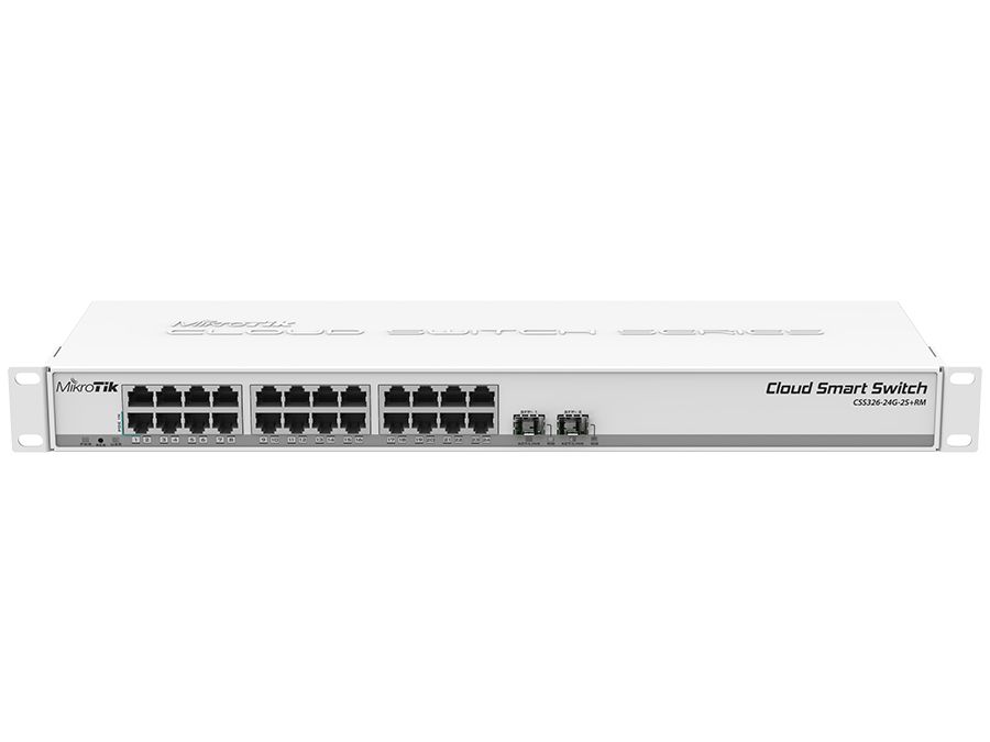MikroTik SwOS Smart Switch 24 Port Gigabit 2SFP+