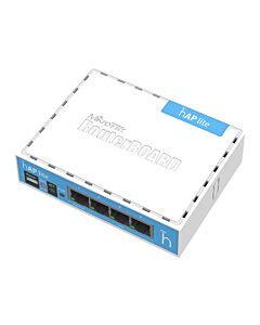 MikroTik hAP Lite 4 Port Ethernet 300Mbps WiFi 4 Router 