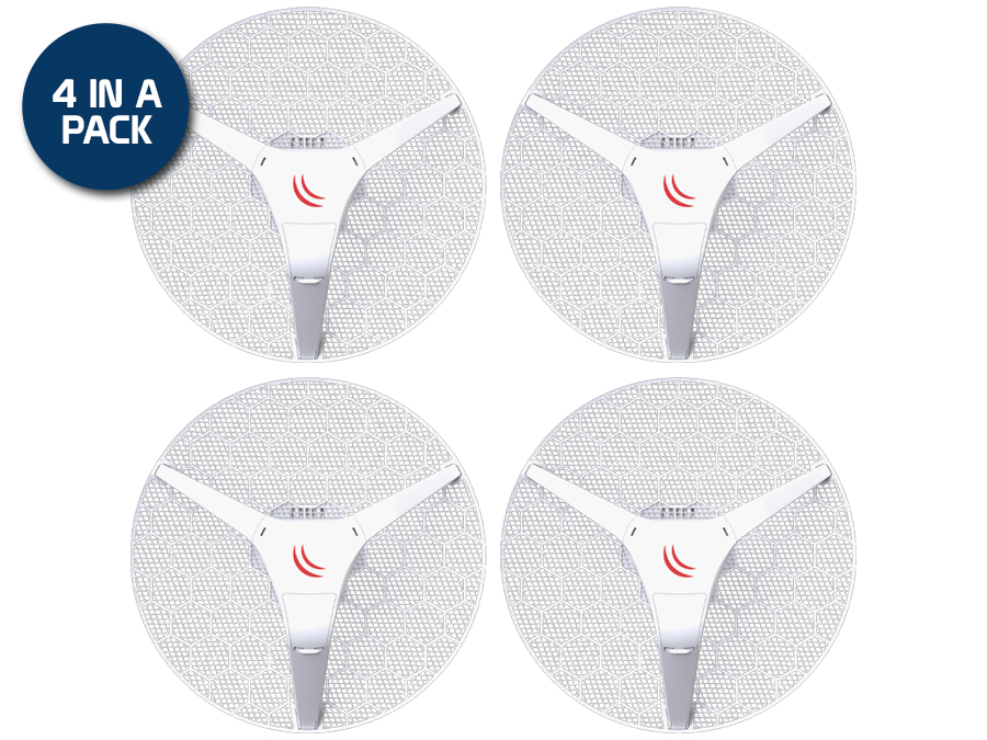 MikroTik LHG XL HP5 27dBi PtP CPE 4 Pack 