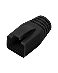 RJ45-6FTP Connector Boots Black  - (50 Per Pack)