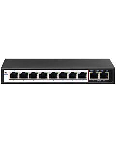 Scoop 10 Port Fast Ethernet 8 AI PoE 96W Switch