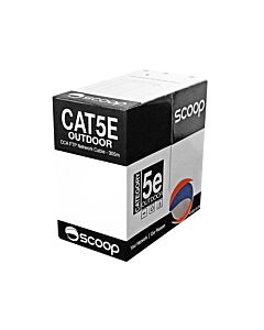 Scoop 305m Box Cat5e Outdoor FTP CCA Cable