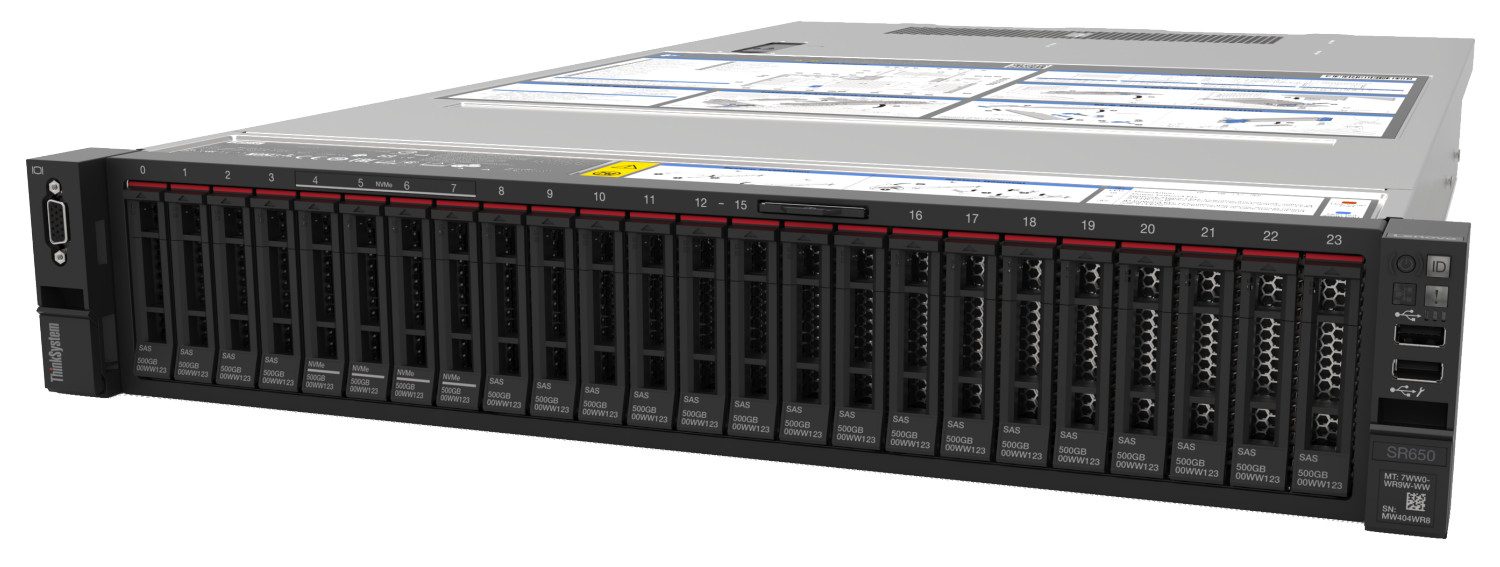 Lenovo Server SR650  - Intel Xeon Silver 4215R 8C - 32GB RAM - 8-Bay 