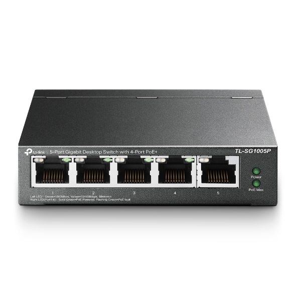 TP-Link 5-Port Gigabit Desktop Switch with  4-Port PoE+ 