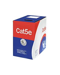 Unbranded 305m Box Cat5e CCA Grey UTP Network Cable
