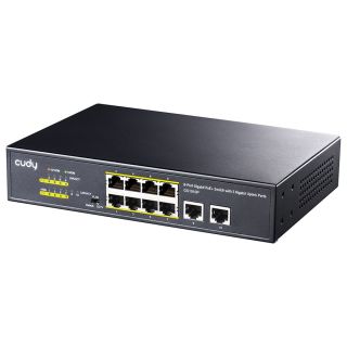 Cudy 10-Port Gigabit PoE Switch with 8 PoE Ports - Delivering Power and Connectivity