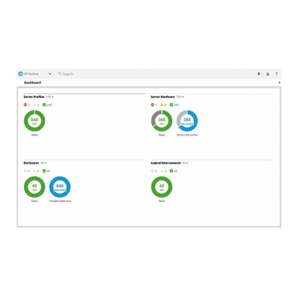 HPE OneView w/iLO Advanced (24 x 7) 3 Year Support Single Server License