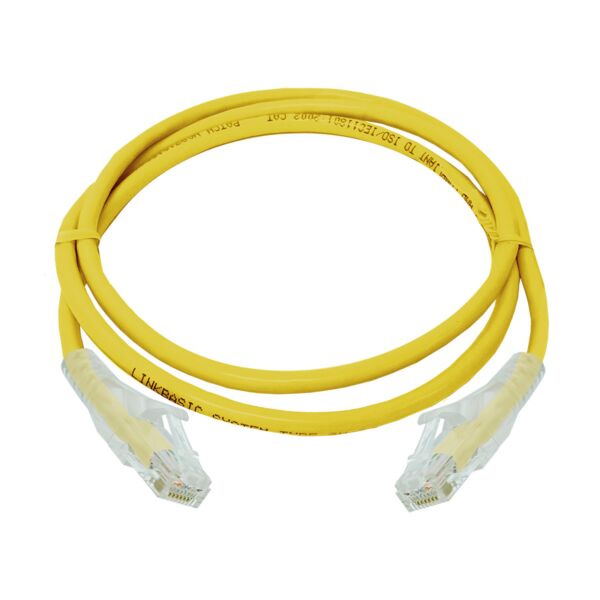 CAT6 1 Meter UTP Patchleads / Flyleads Yellow - (10 Per Pack)