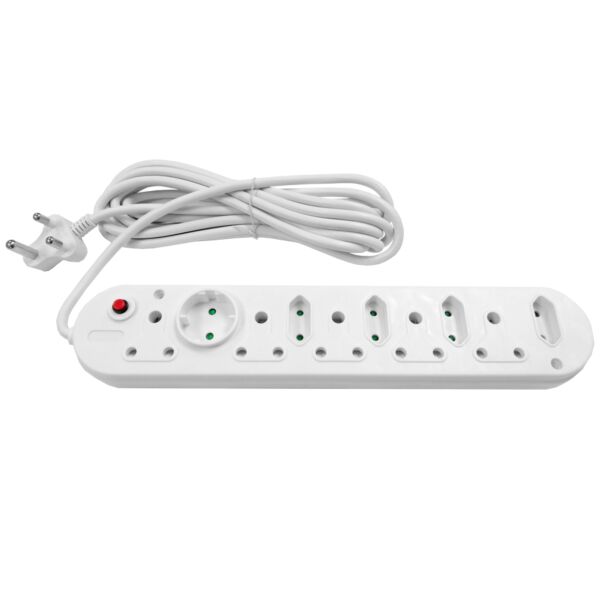 Multi Plug 5x16A 5x5A 5m Cord | MP-10W5M