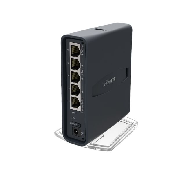 MikroTik hAP ac Lite Tower 5 Port Ethernet 750Mbps WiFi 5 Router  | RB-HAPACLTC