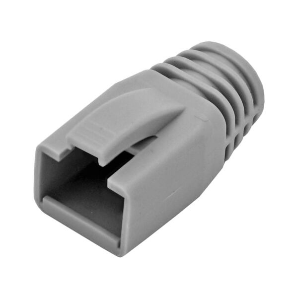 RJ45-6FTP Connector Boots Grey - (50 Per Pack)