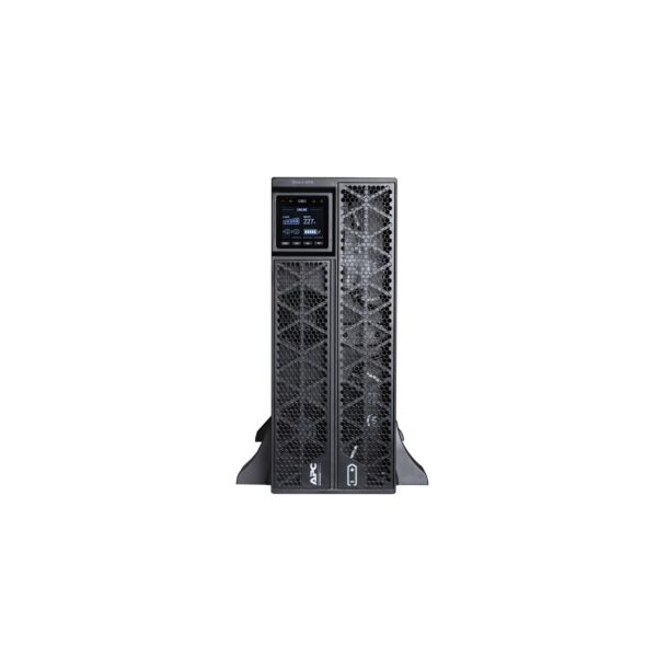 APC Smart-UPS On-Line, 5kVA/5kW, Rack/Tower, 230V, 2x IEC C13+1x IEC C19+Hard wire 3-wire (H+N+E) outlets, Network Card, W/O rail kit | SRTG5KXLI