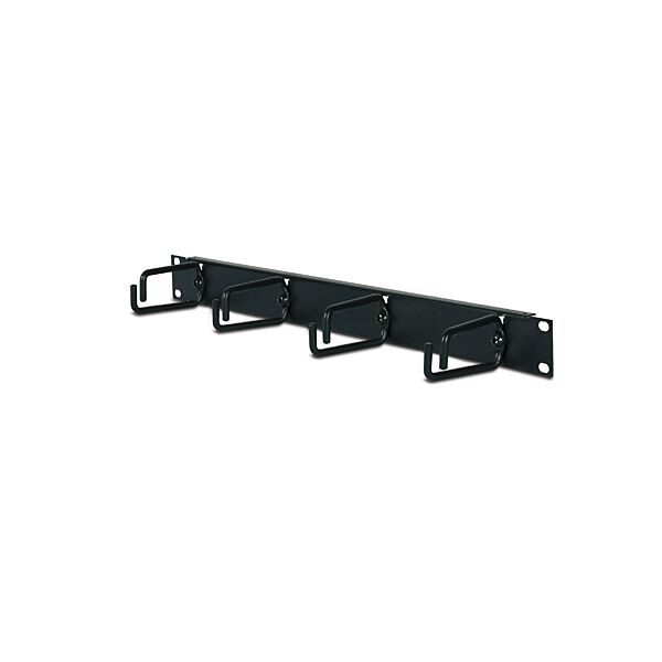 1U Horizontal Cable Organizer Black