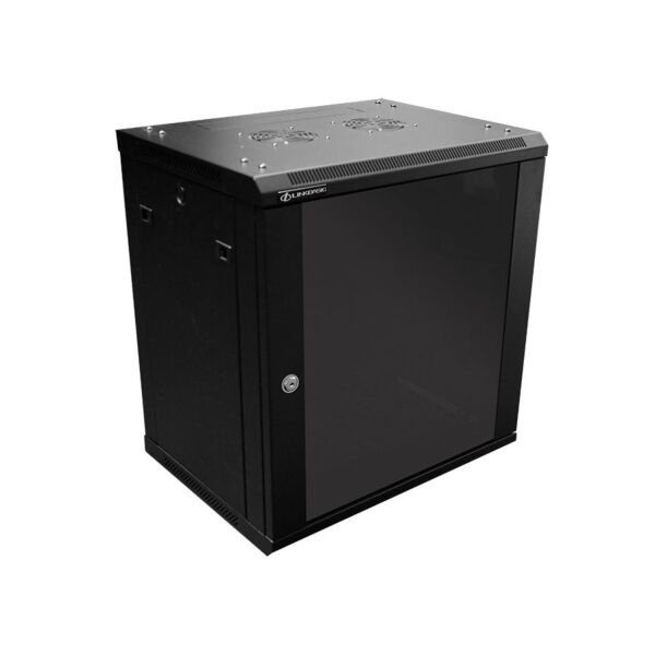 Linkbasic 12U Fixed Wall-Mounted Network Cabinet, Flat-Packed