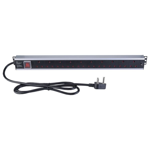 Linkbasic 10-Way PDU – S.A. Plug | Rack-Mount Power Distribution | CAB-P10