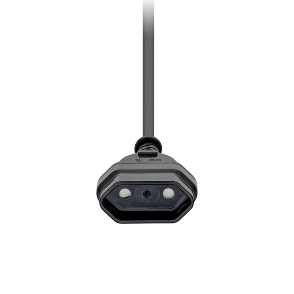 1m 3-pin Plug to 2-Pin Euro Socket