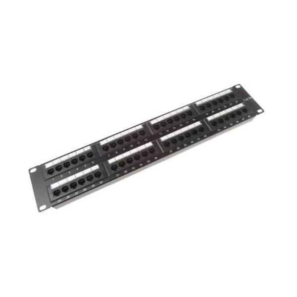 Cattex 48 Port Patch Panel Cat6 Fully Populated