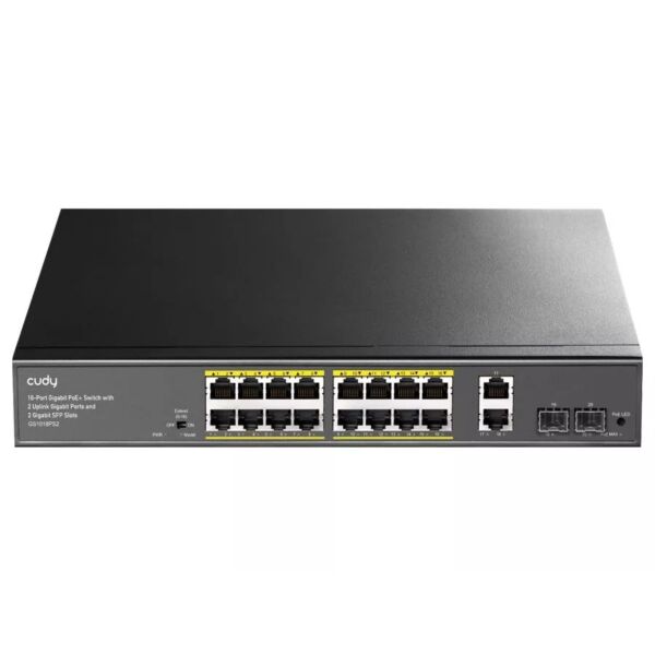 Cudy 16 Port Gigabit PoE 180W 2 Gigabit 2SFP Switch  | CD-GS1018PS