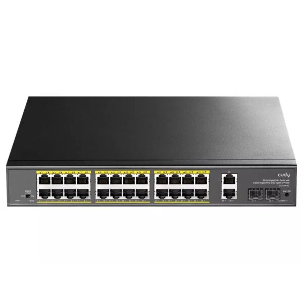 Cudy 26 Port with 24 PoE 290W 2 Gigabit 1SFP Combo Switch | CD-FS1026PS