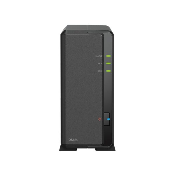 Synology DS124 Slim 1-Bay NAS: Realtek CPU, 1GB DDR4