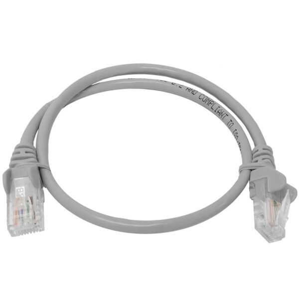 Cattex CAT5e - 0.5M - Grey Flyleads - (10 Per Pack)