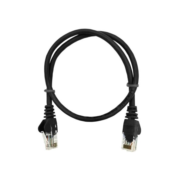 50cm UTP Cat5e Flylead Black - (10 Per Pack)