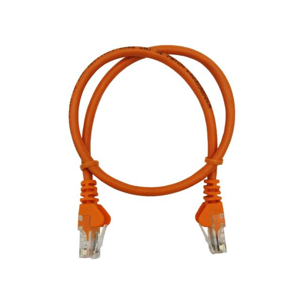 50cm UTP Cat5e Flylead Orange - (10 Per Pack)