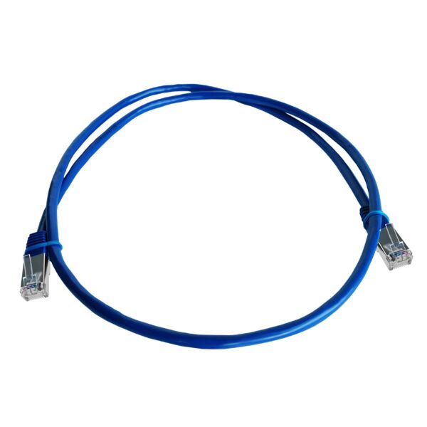 CAT5e 1 Meter FTP Patchleads / Flyleads Blue   - (10 Per Pack) | FLY-1S