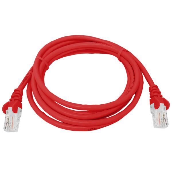 CAT5e  2 Meter UTP Patchleads / Flyleads Red   - (10 Per Pack) | FLY-2R
