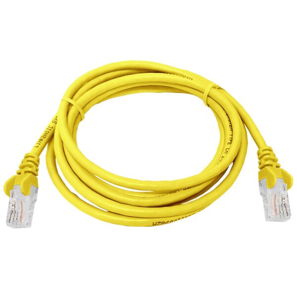 CAT5e 2 Meter UTP Patchleads / Flyleads Yellow - (10 Per Pack)