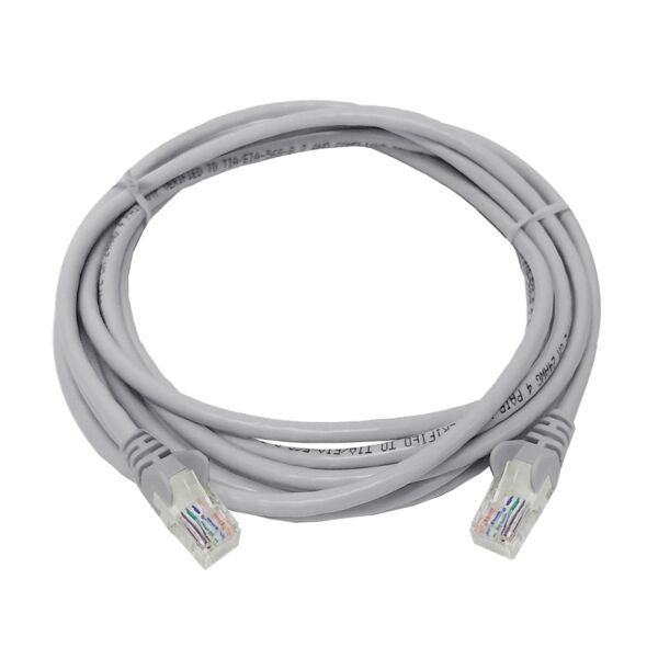 CAT5e  3 Meter UTP Patchleads / Flyleads | Grey   - (10 Per Pack) | FLY-3