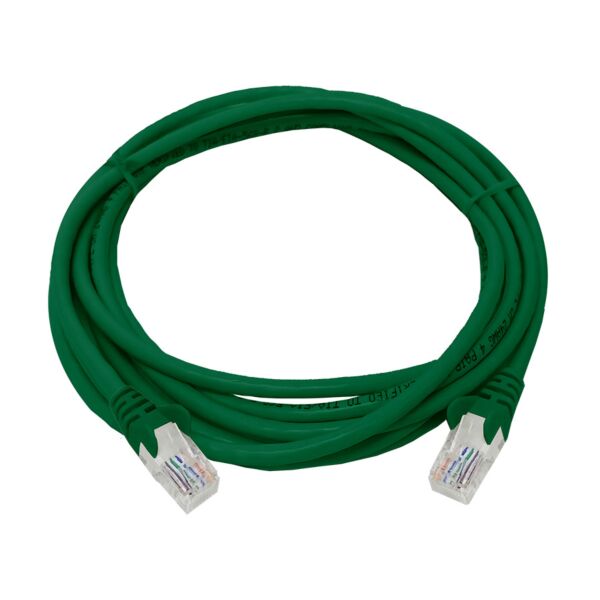 CAT5e 3 Meter UTP Patchleads / Flyleads | Green - (10 Per Pack)