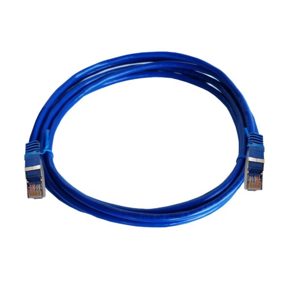 CAT5e 3 Meter FTP Patchleads / Flyleads Blue - (10 Per Pack)