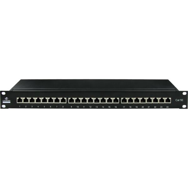 24 Port Shielded Fully Populated CAT5e Patch Panel