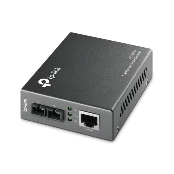 TP-Link Omada 10/100 Mbps RJ45 to 100 Mbps Multi-mode SC Fiber Converter MC1400