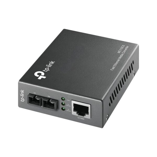TP-Link Omada 10/100 Mbps RJ45 to 100 Mbps Single-mode SC Fiber Converter | MC110CS