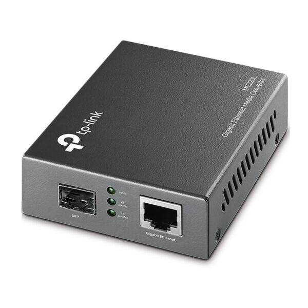 TP-Link Omada 10/100/1000 Mbps RJ45 to 1000 Mbps SFP Slot Supporting MiniGBIC Modules | MC220L